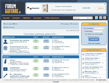 Tablet Screenshot of forum-guitare.fr